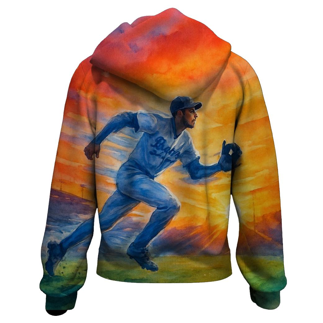 California Sunset Outfield Chase premium hoodies