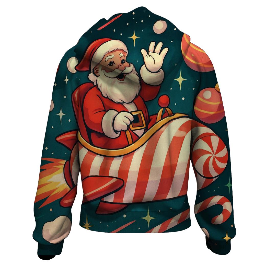 Candy Cosmos Santa Cruiser graphic hoodies