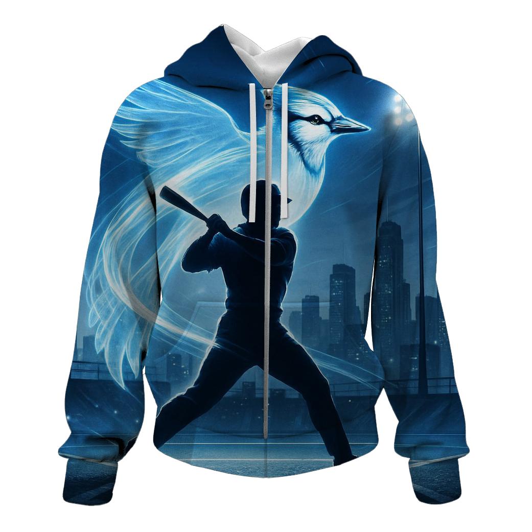 Skyline Surge With Blue Jays Spirit premium hoodies