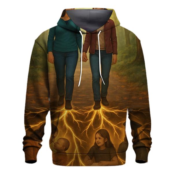 Roots Of Light Beneath Our Steps lightweight hoodies
