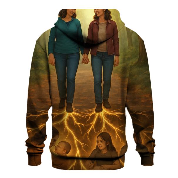 Roots Of Light Beneath Our Steps lightweight hoodies