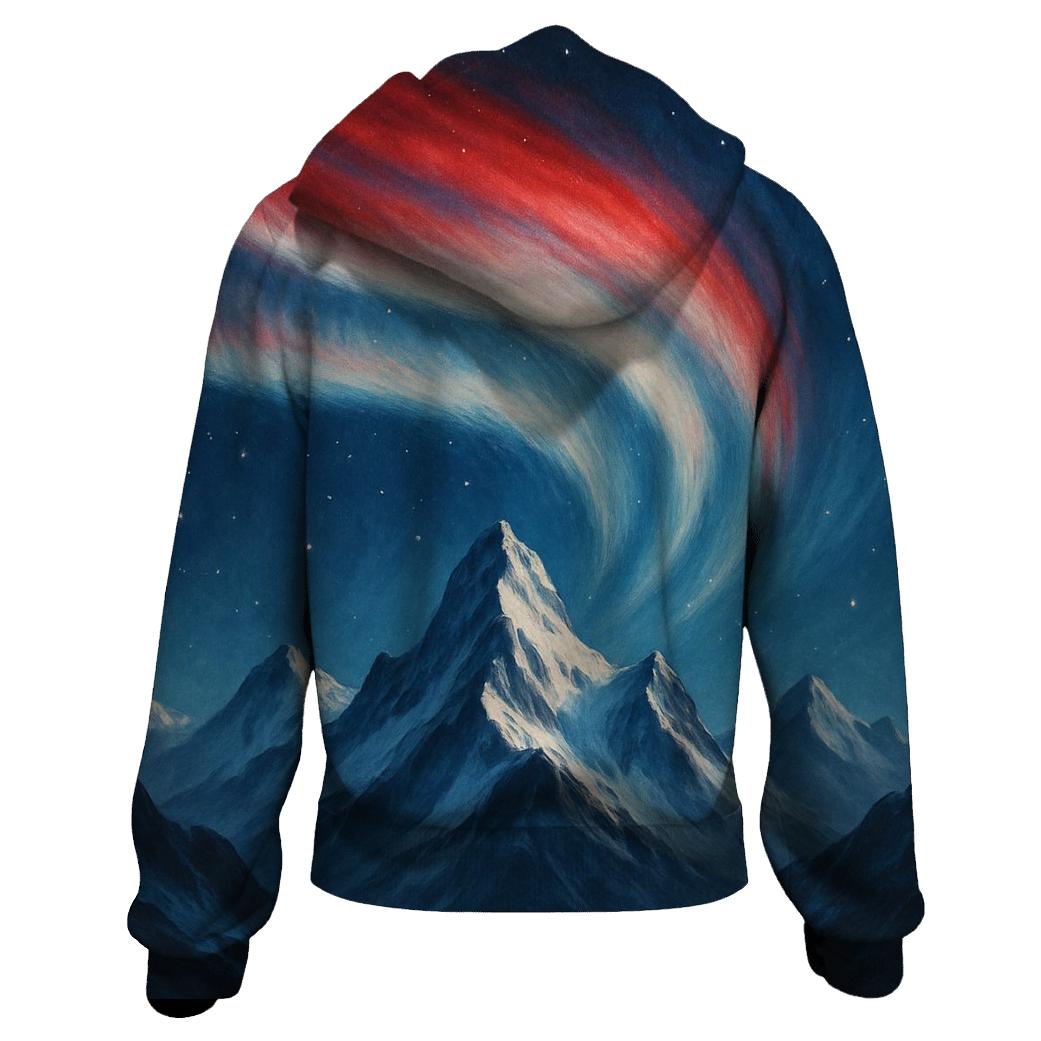Mountain Aurora Banner hoodie trends