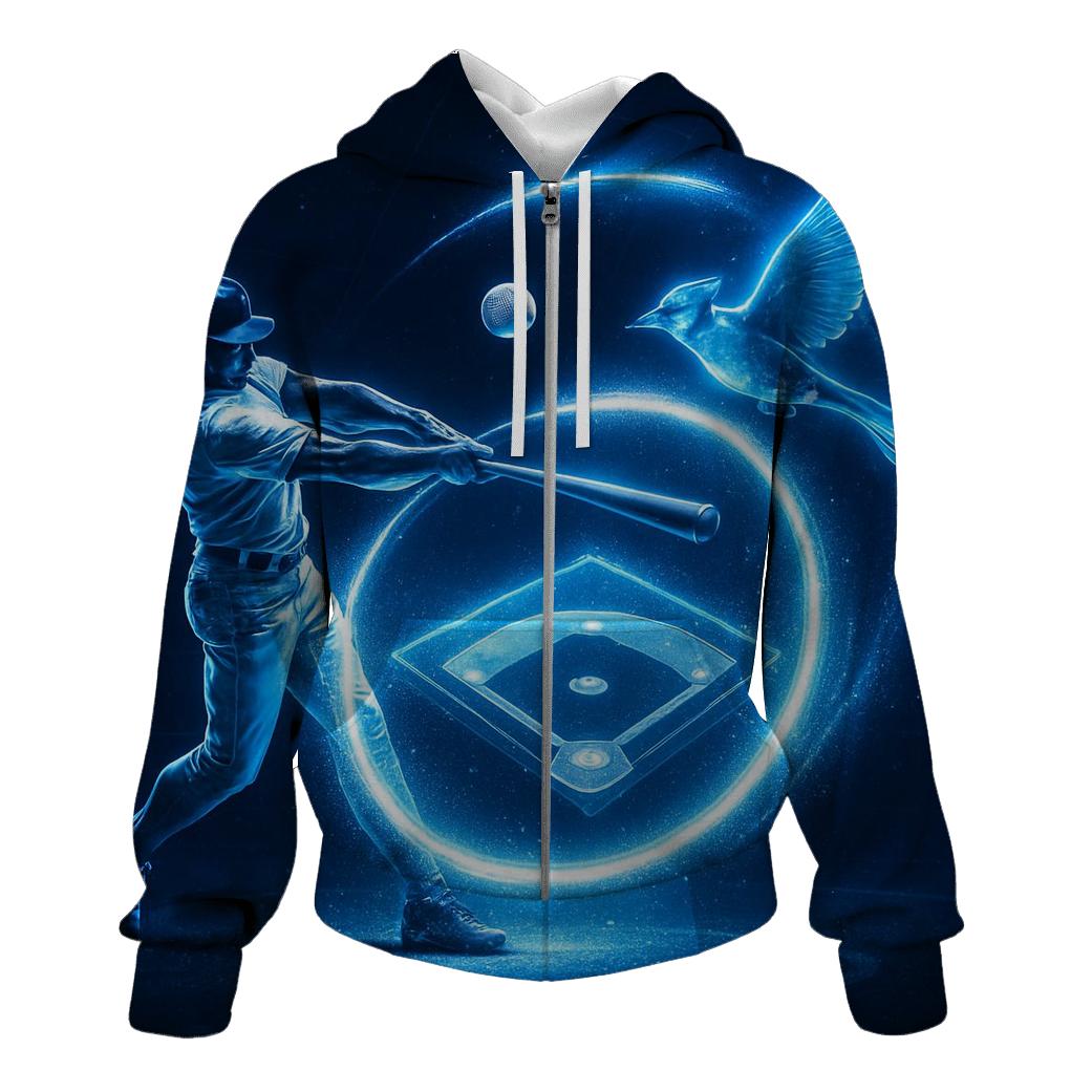 Celestial Swing Arc Blue Jays Edition printed hoodies