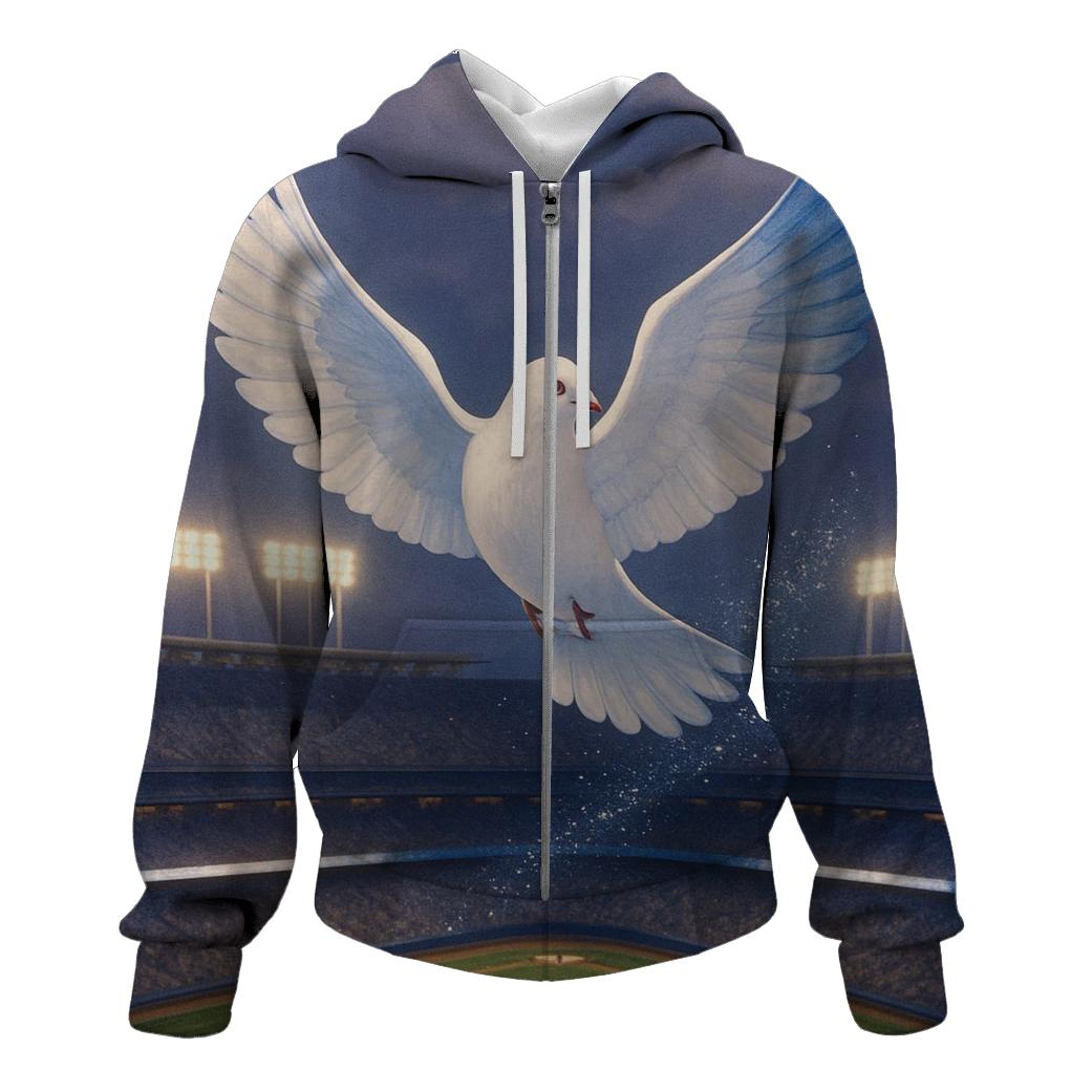 Stadium Dove In Flight printed hoodies