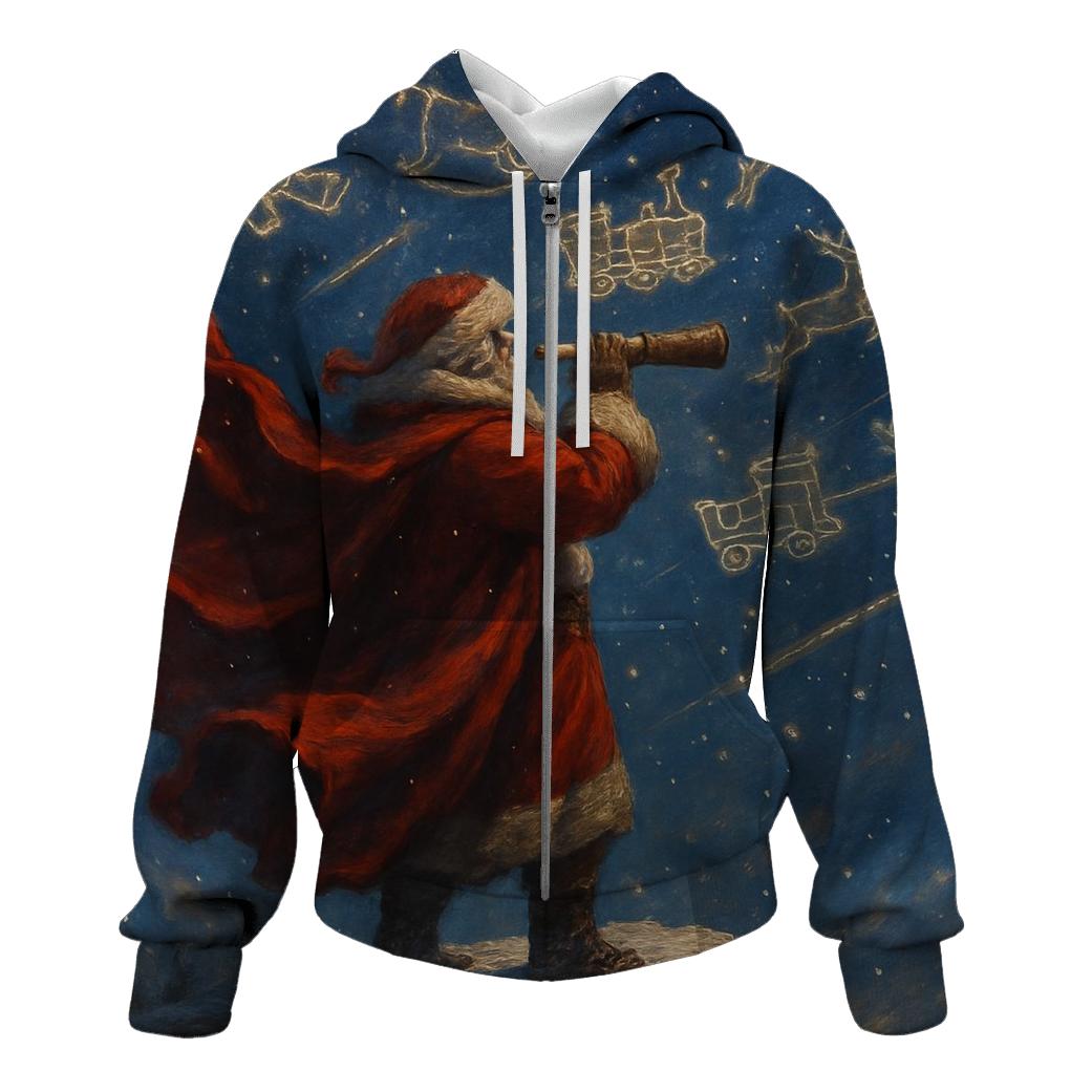 Arctic Stargazer Santa Summit designer hoodies