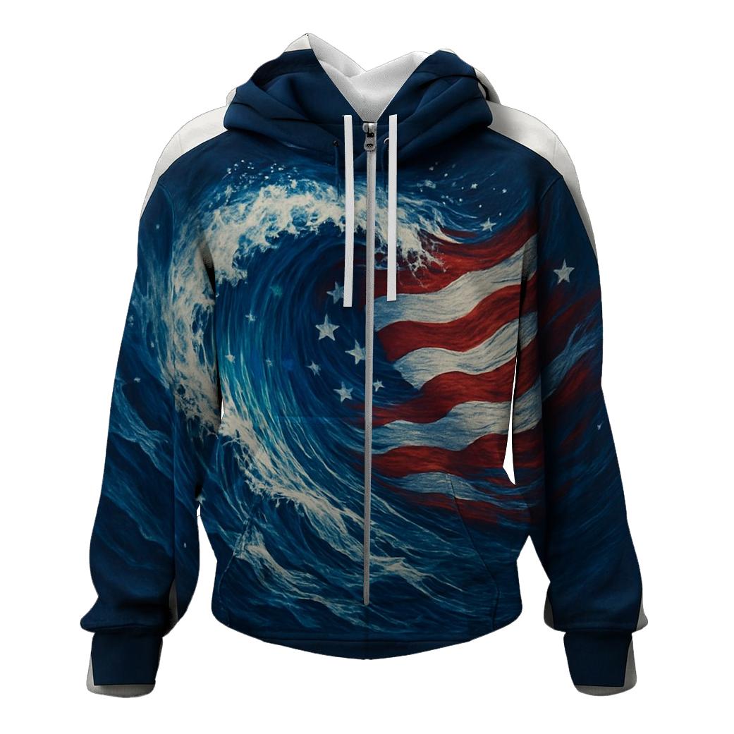 Ocean Wave Banner Crest heavyweight hoodies