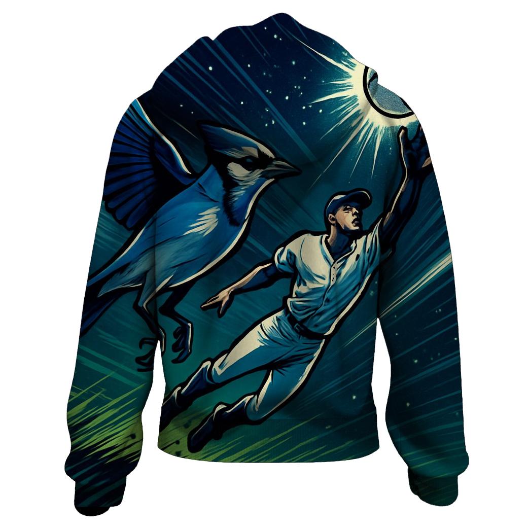 Starlit Outfield Chase With Blue Jays Grace pullover hoodies