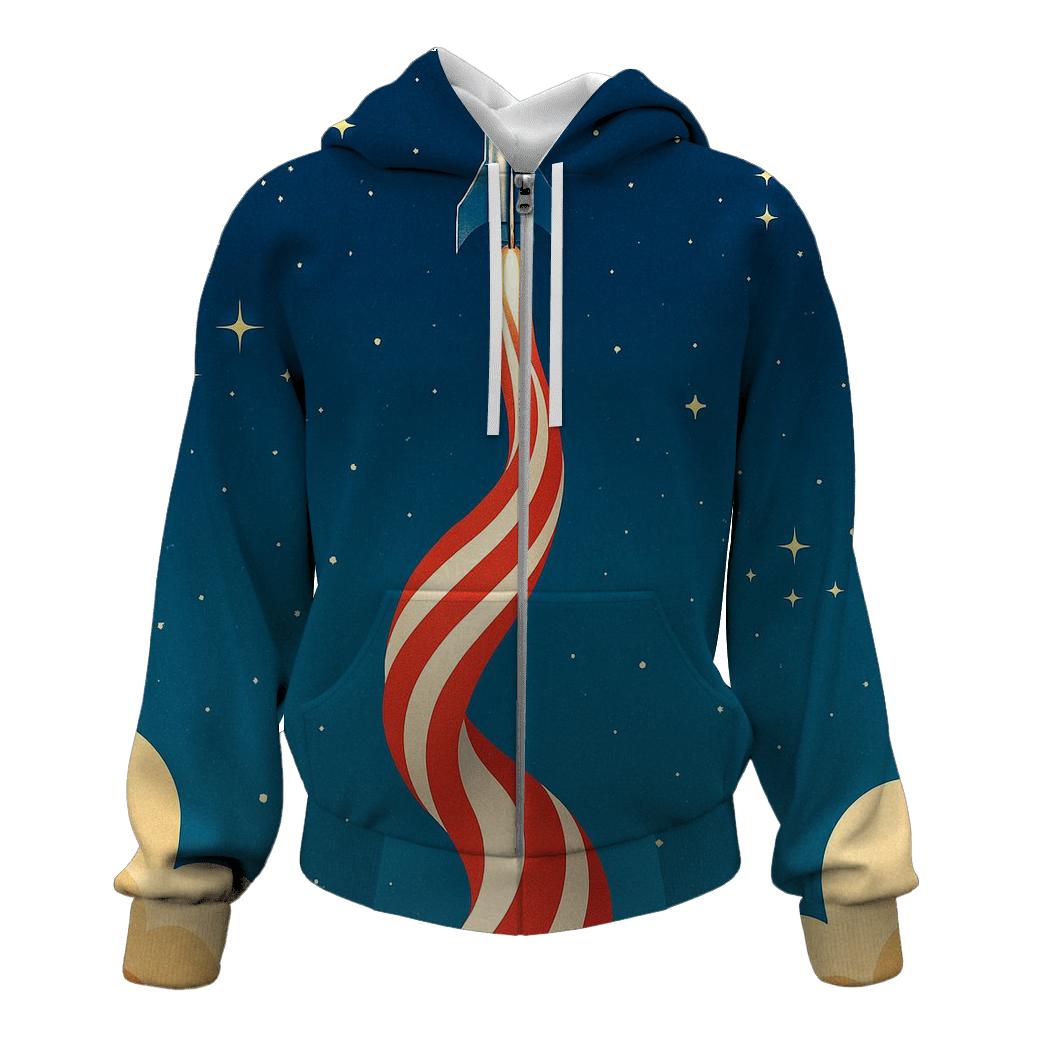 Rocket Trail Starfields hoodies fashion