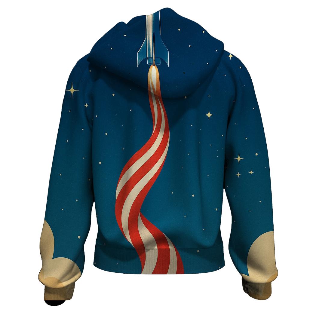 Rocket Trail Starfields hoodies fashion