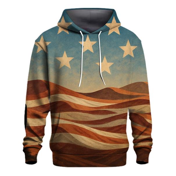 Desert Camo Horizon Flag heavyweight hoodies