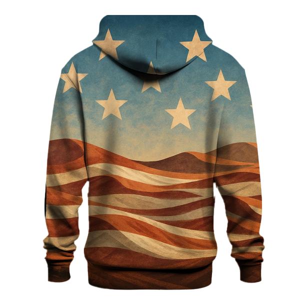 Desert Camo Horizon Flag heavyweight hoodies