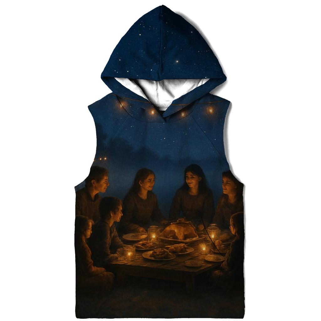 Starlit Harvest Gratitude Circle lightweight hoodies
