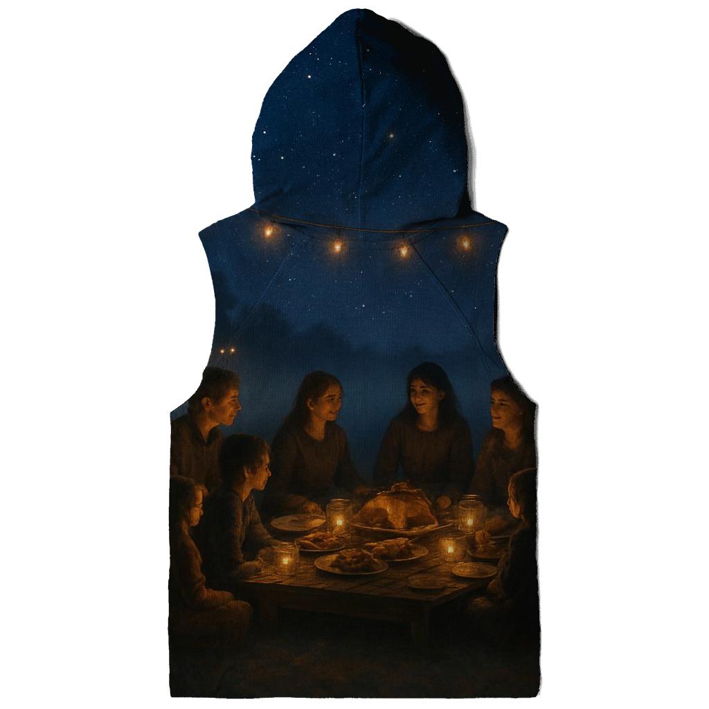 Starlit Harvest Gratitude Circle lightweight hoodies