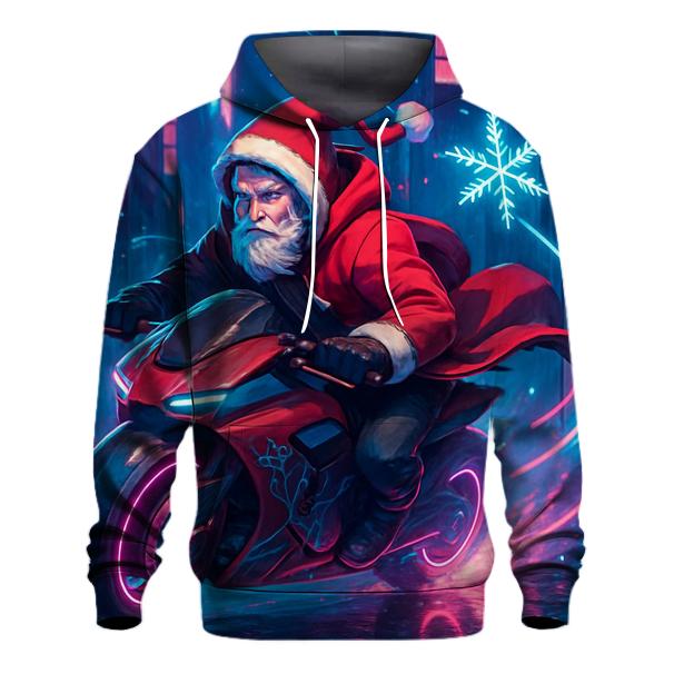 Neon Street Santa Rider custom hoodies