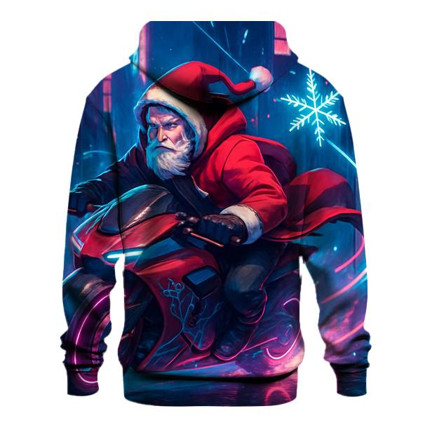 Neon Street Santa Rider custom hoodies