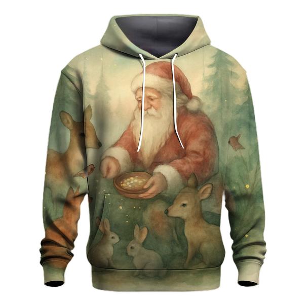 Cozy Forest Guardian Santa hoodies fashion
