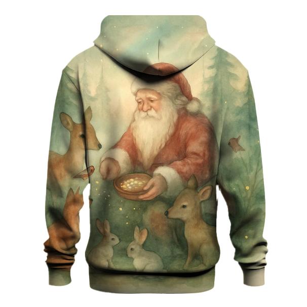 Cozy Forest Guardian Santa hoodies fashion