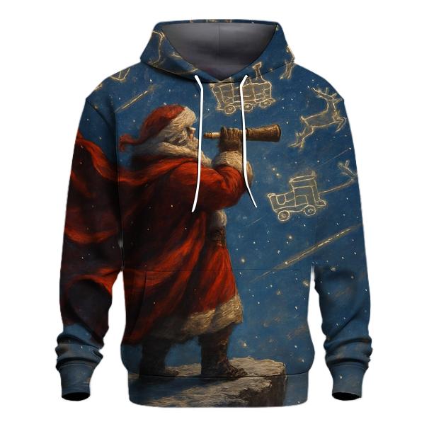 Arctic Stargazer Santa Summit premium hoodies