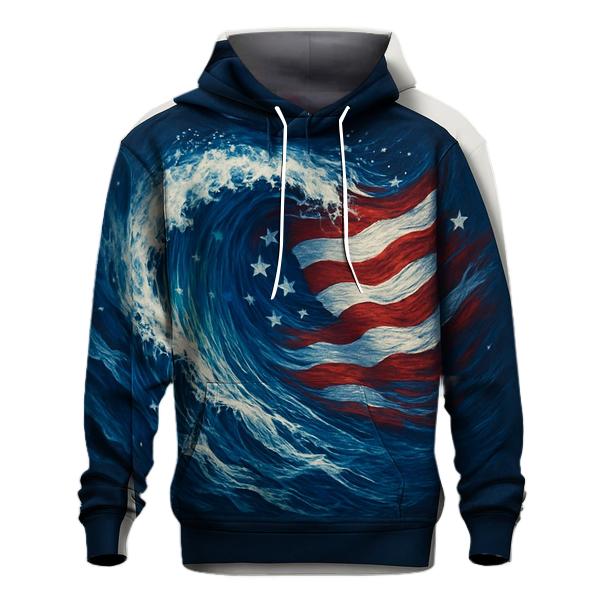 Ocean Wave Banner Crest designer hoodies
