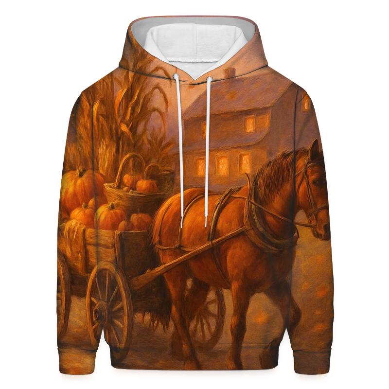 Pumpkin Patch Wagon Homecoming graphic hoodies