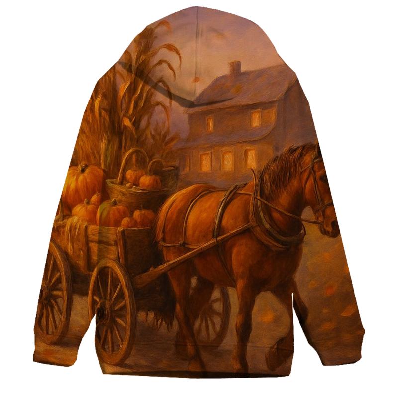 Pumpkin Patch Wagon Homecoming graphic hoodies