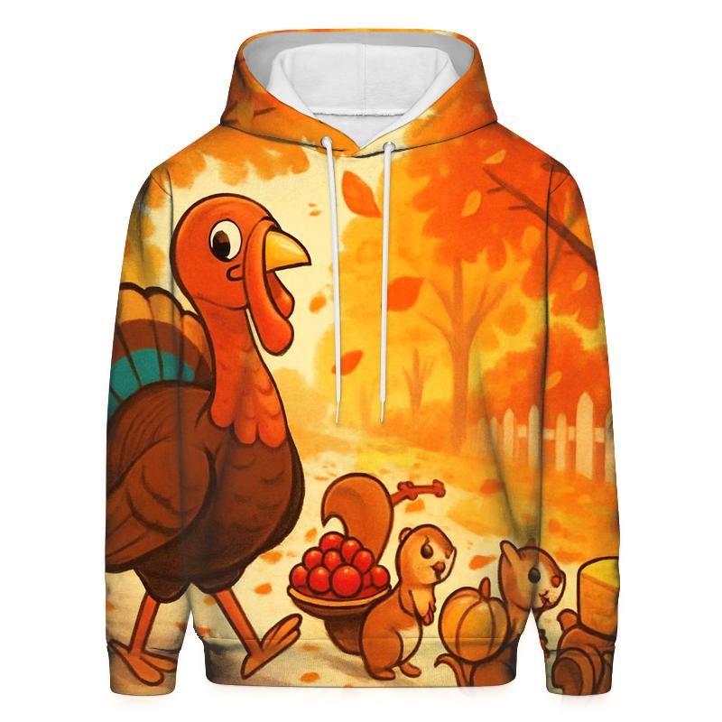 Turkey Parade Through Maple Lane hoodies fashion