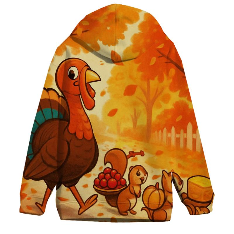 Turkey Parade Through Maple Lane hoodies fashion