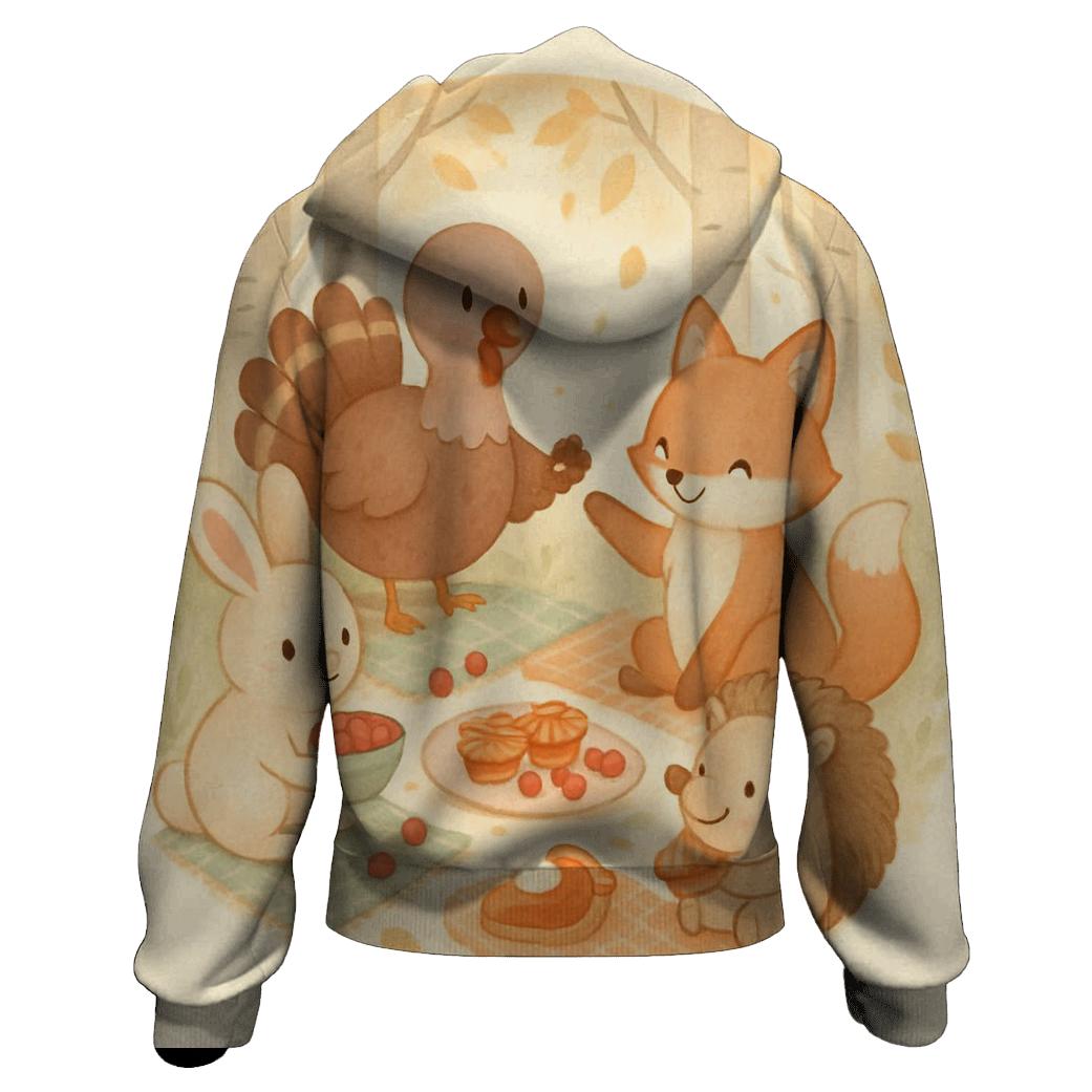 Woodland Friends Harvest Circle hoodie trends