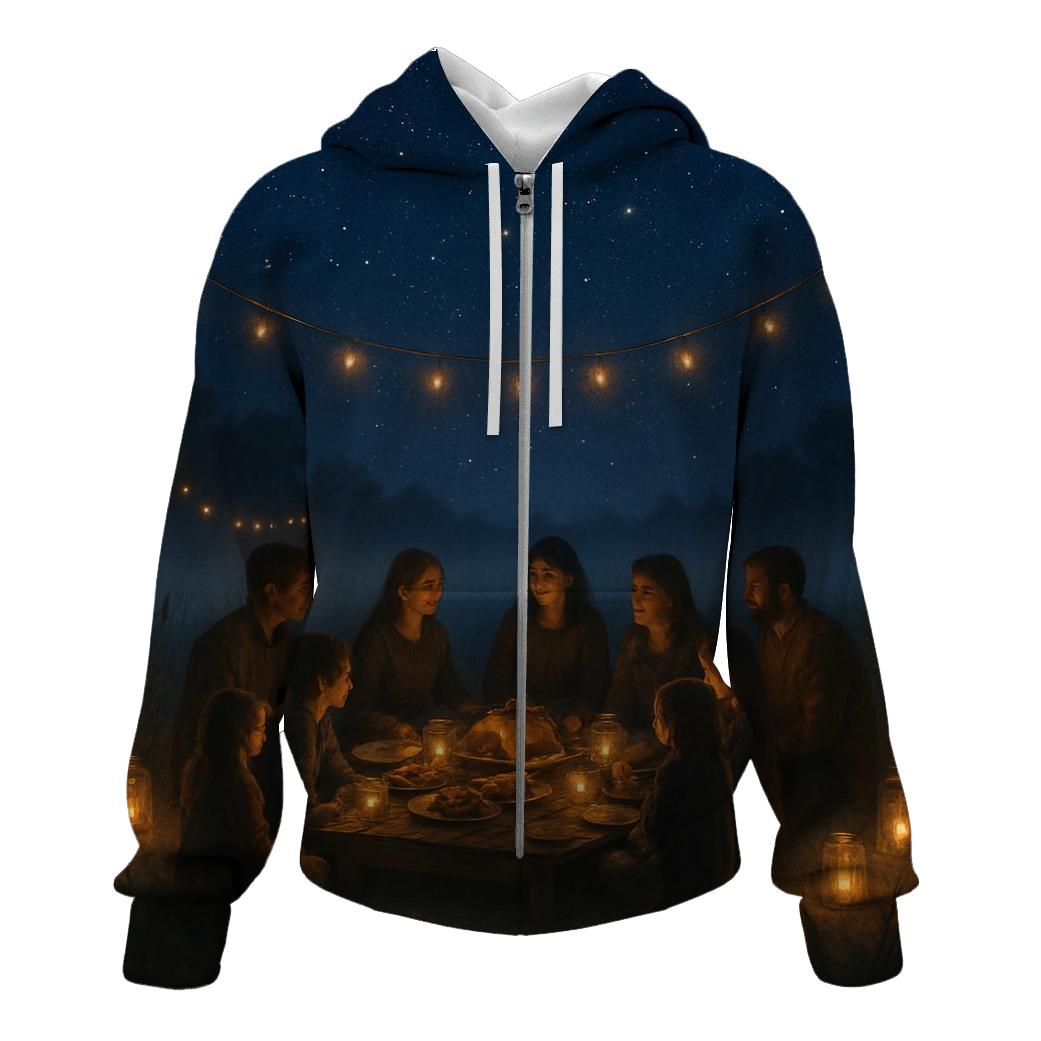 Starlit Harvest Gratitude Circle heavyweight hoodies