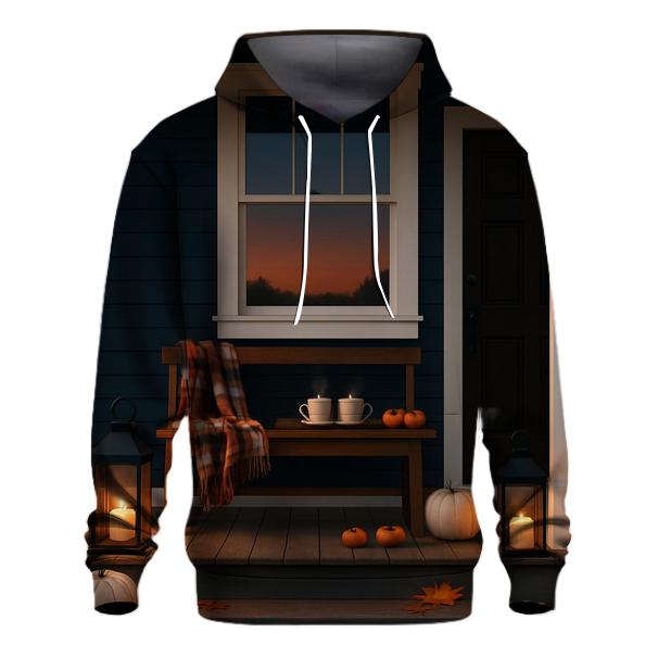 Thankful Porch Lantern Evening designer hoodies