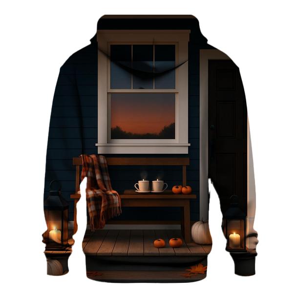 Thankful Porch Lantern Evening designer hoodies