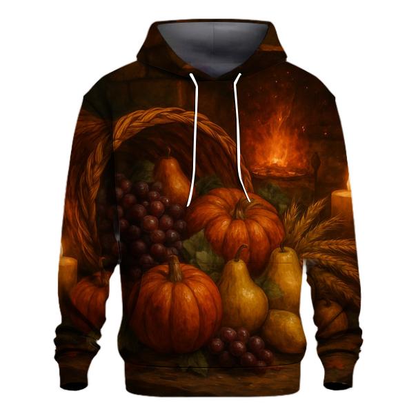 Candlelit Cornucopia Hearth heavyweight hoodies