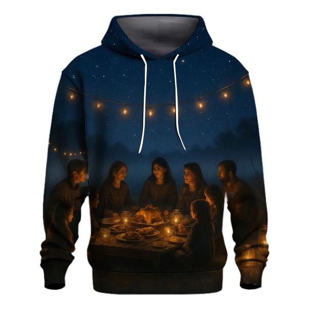 Starlit Harvest Gratitude Circle zip-up hoodies