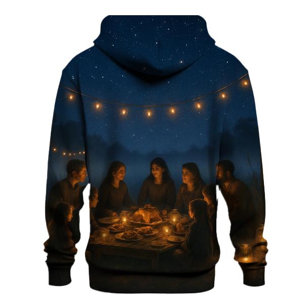 Starlit Harvest Gratitude Circle zip-up hoodies