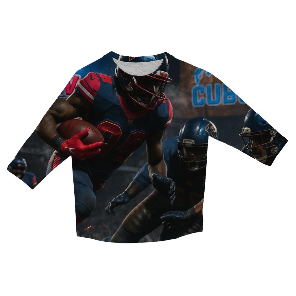 Gridiron Thunder Clash Braves Vs Cubs custom 3/4 sleeve shirts