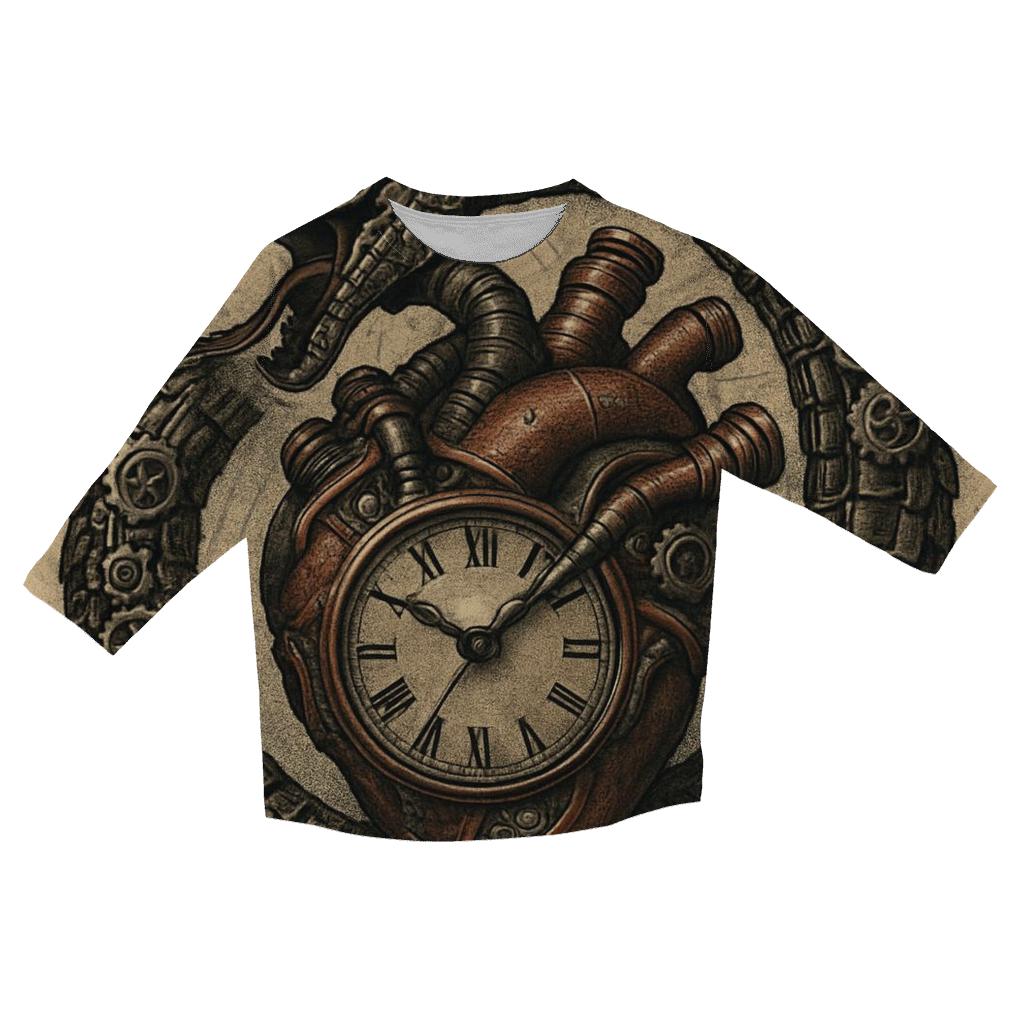 Mechanical Heart Ouroboros custom 3/4 sleeve shirts