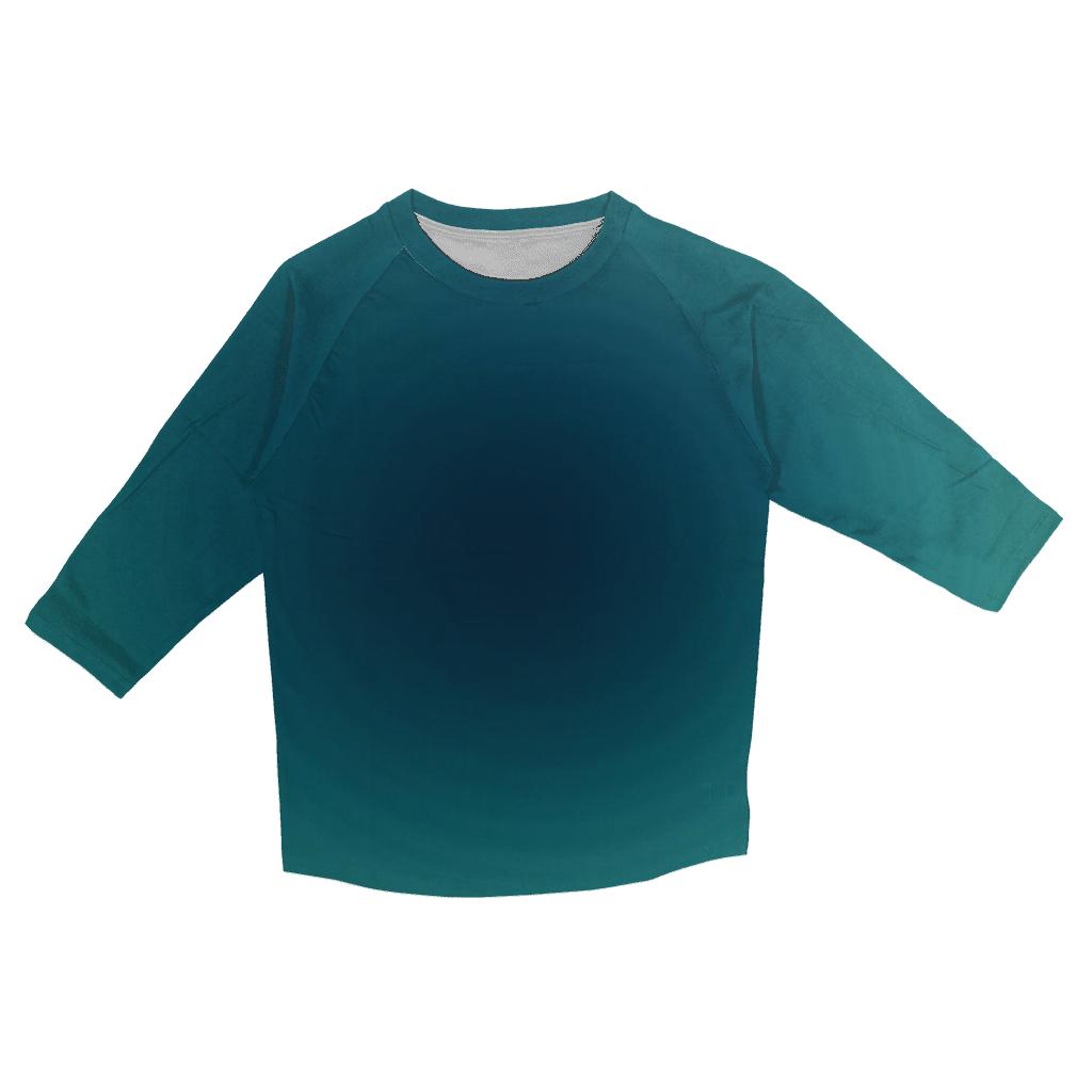 Moonlit Lagoon Gradient cotton quarter sleeve shirts
