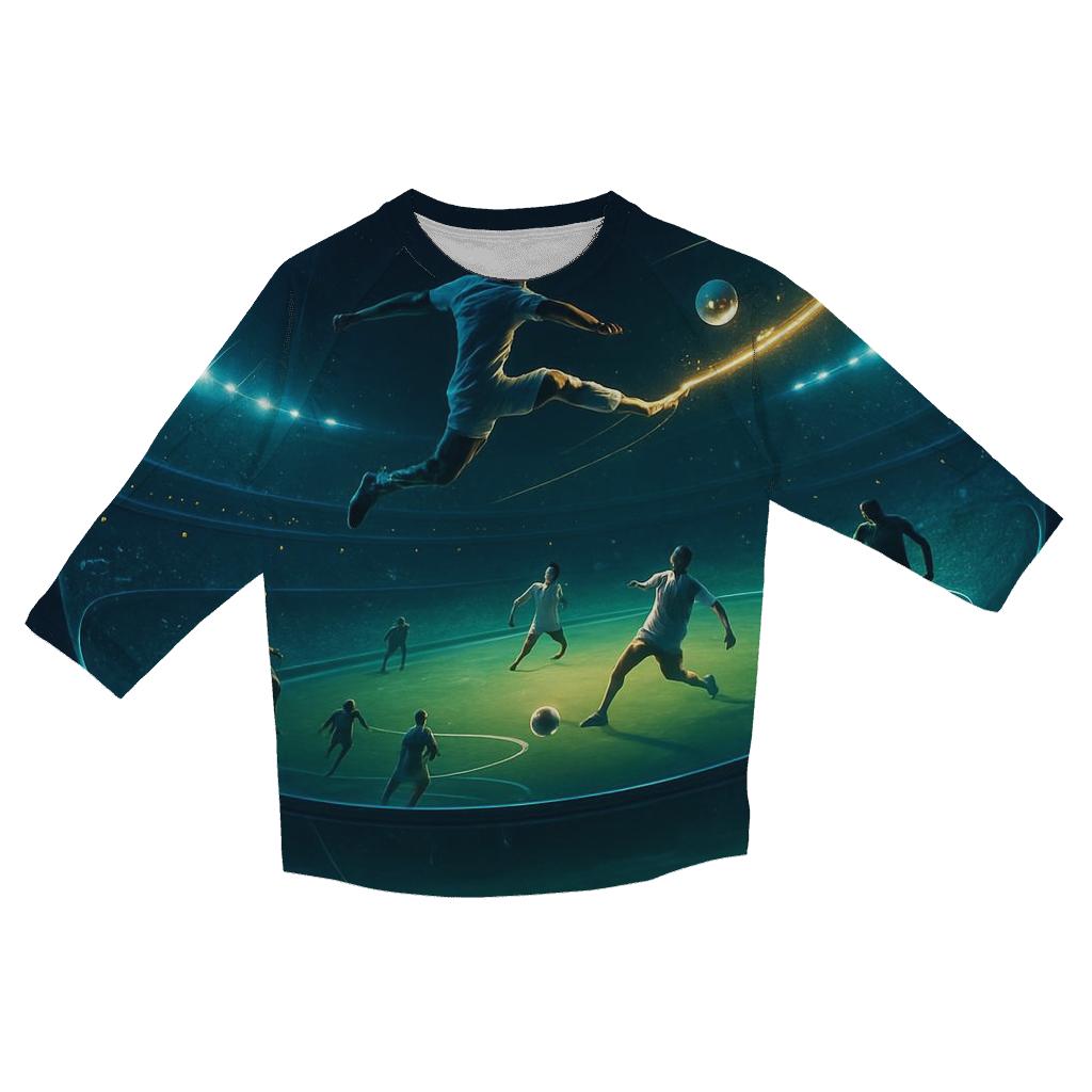 Gravity Warp Soccer Arena stylish quarter sleeve tops