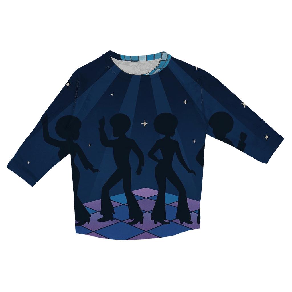 Cosmic Disco Groove trendy 3/4 sleeve tops