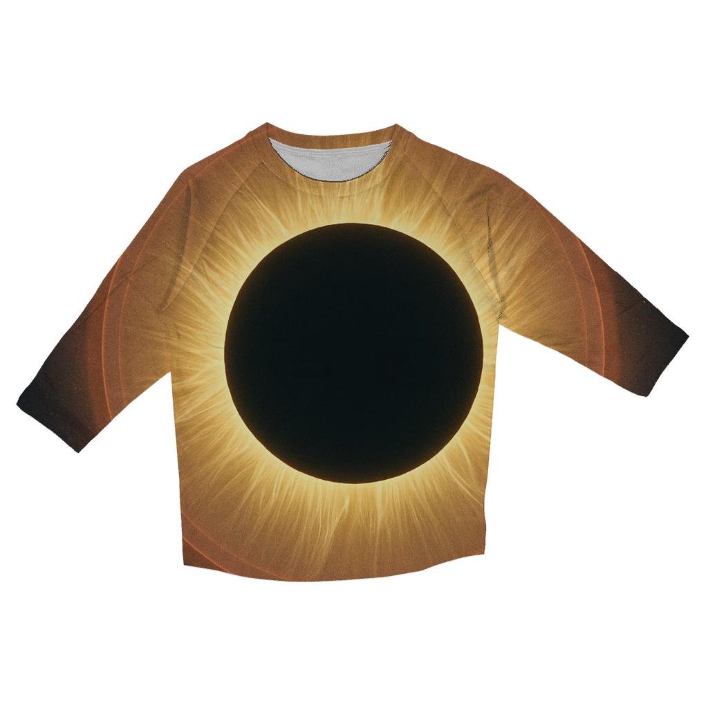 Eclipse Corona Feather Rims designer 3/4 sleeve blouses
