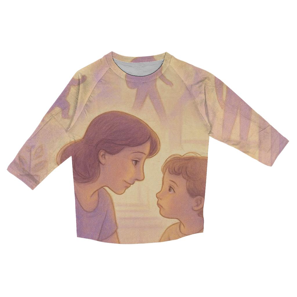 Whispers That Shape Tomorrow printed three quarter sleeve shirts