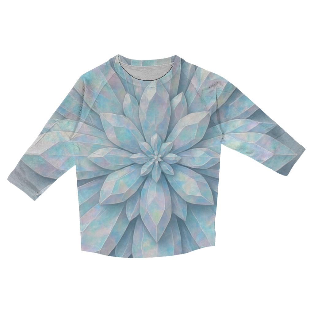 Opaline Crystal Bloom personalized 3/4 sleeve tees