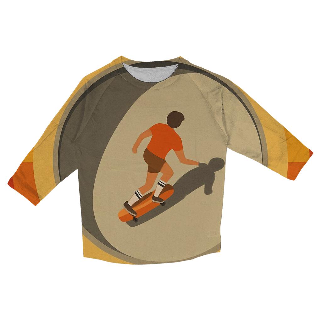 Sunburst Skate Park designer 3/4 sleeve blouses
