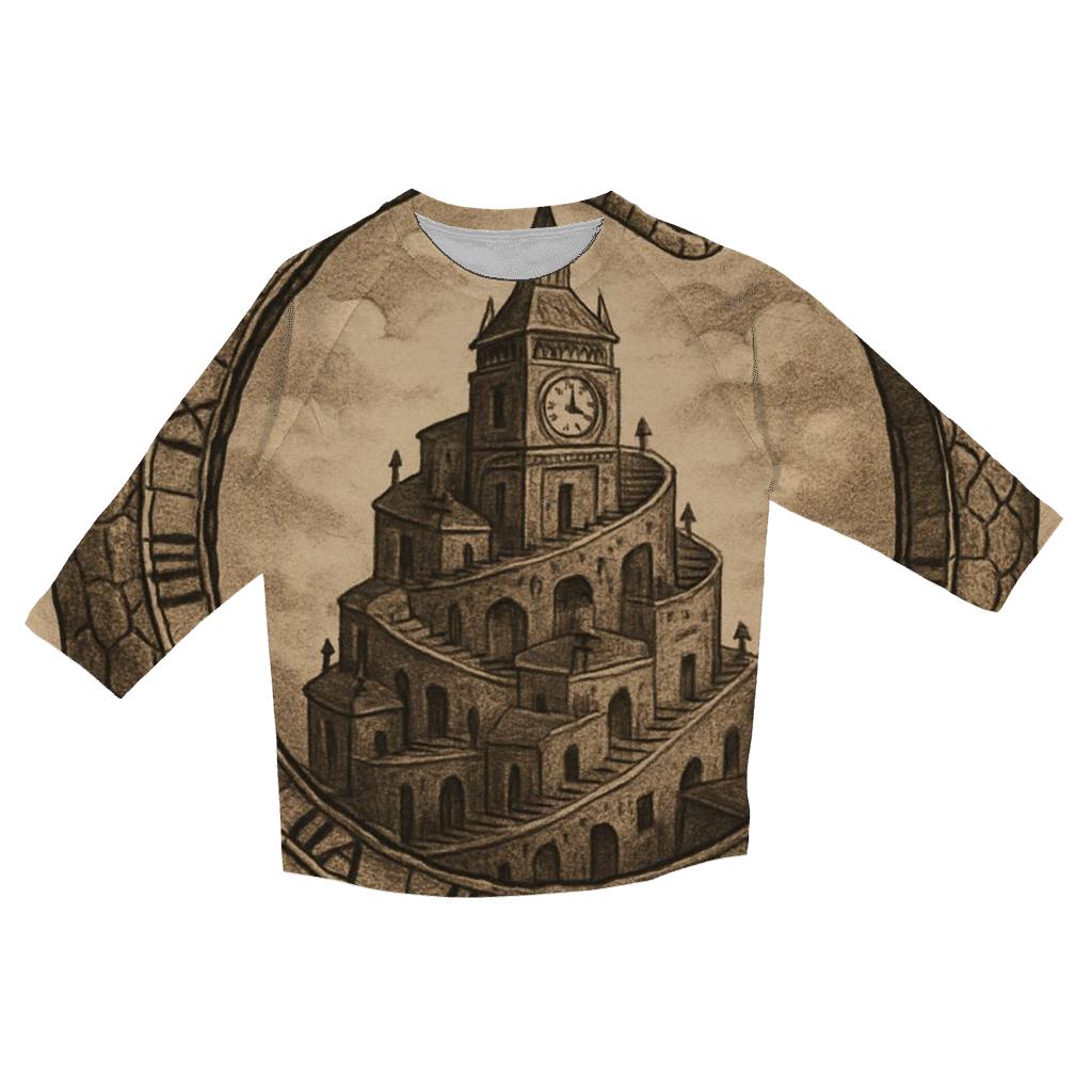Clocktower City Ouroboros personalized 3/4 sleeve tees