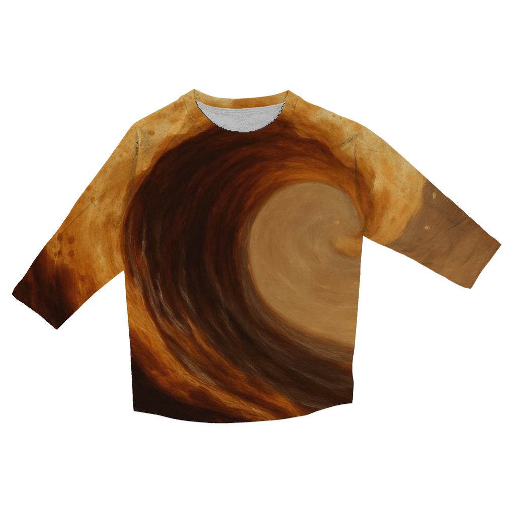 Crema Tide Wave cotton quarter sleeve shirts