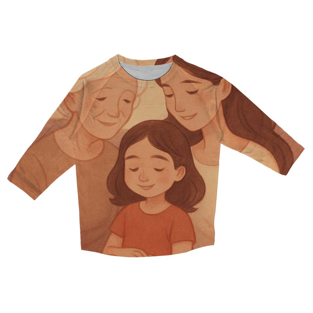 Where Her Story Lives In Ours stylish quarter sleeve tops