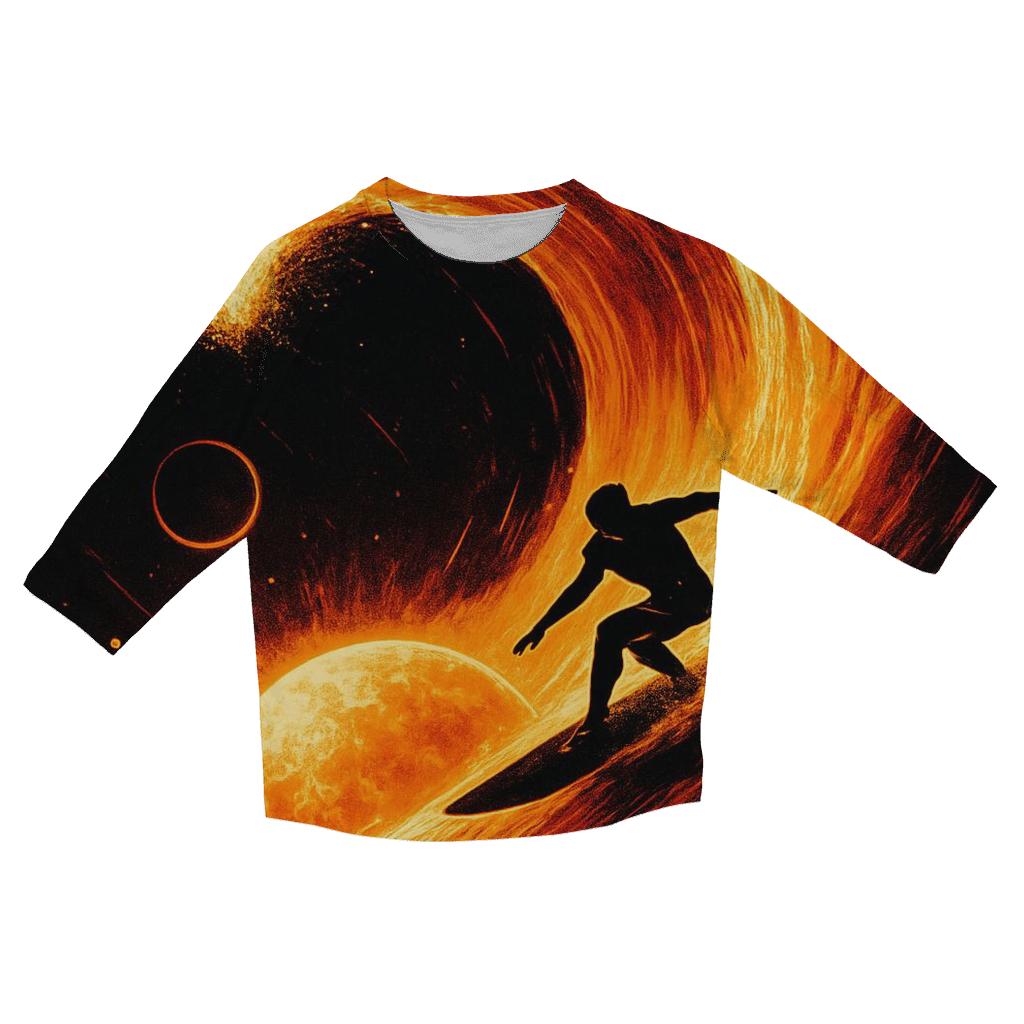 Solar Flare Surfing trendy 3/4 sleeve tops