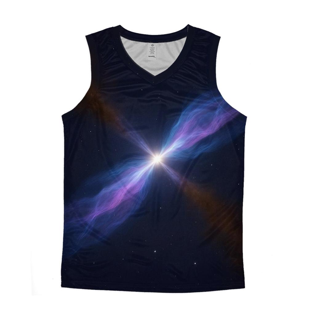 Dual Jet Outflow Veil cotton sleeveless tops