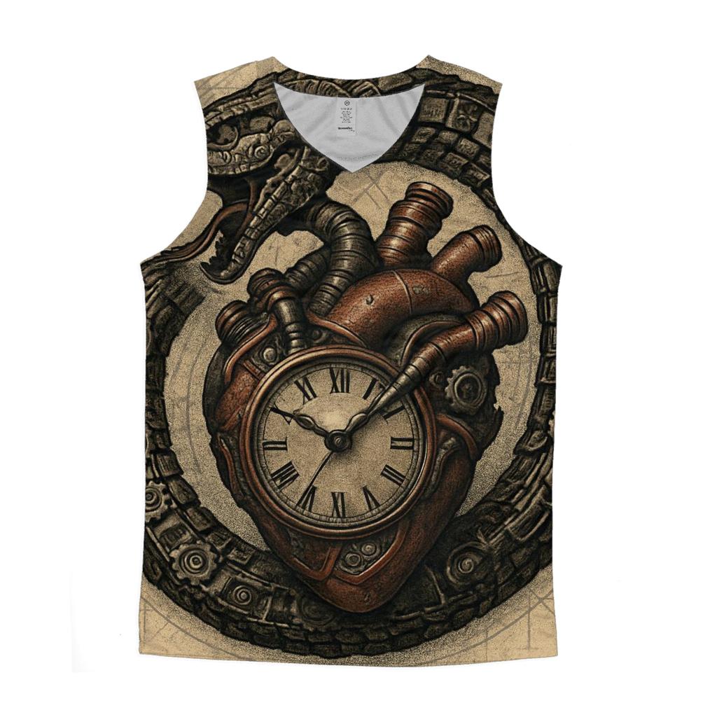Mechanical Heart Ouroboros designer workout tanks