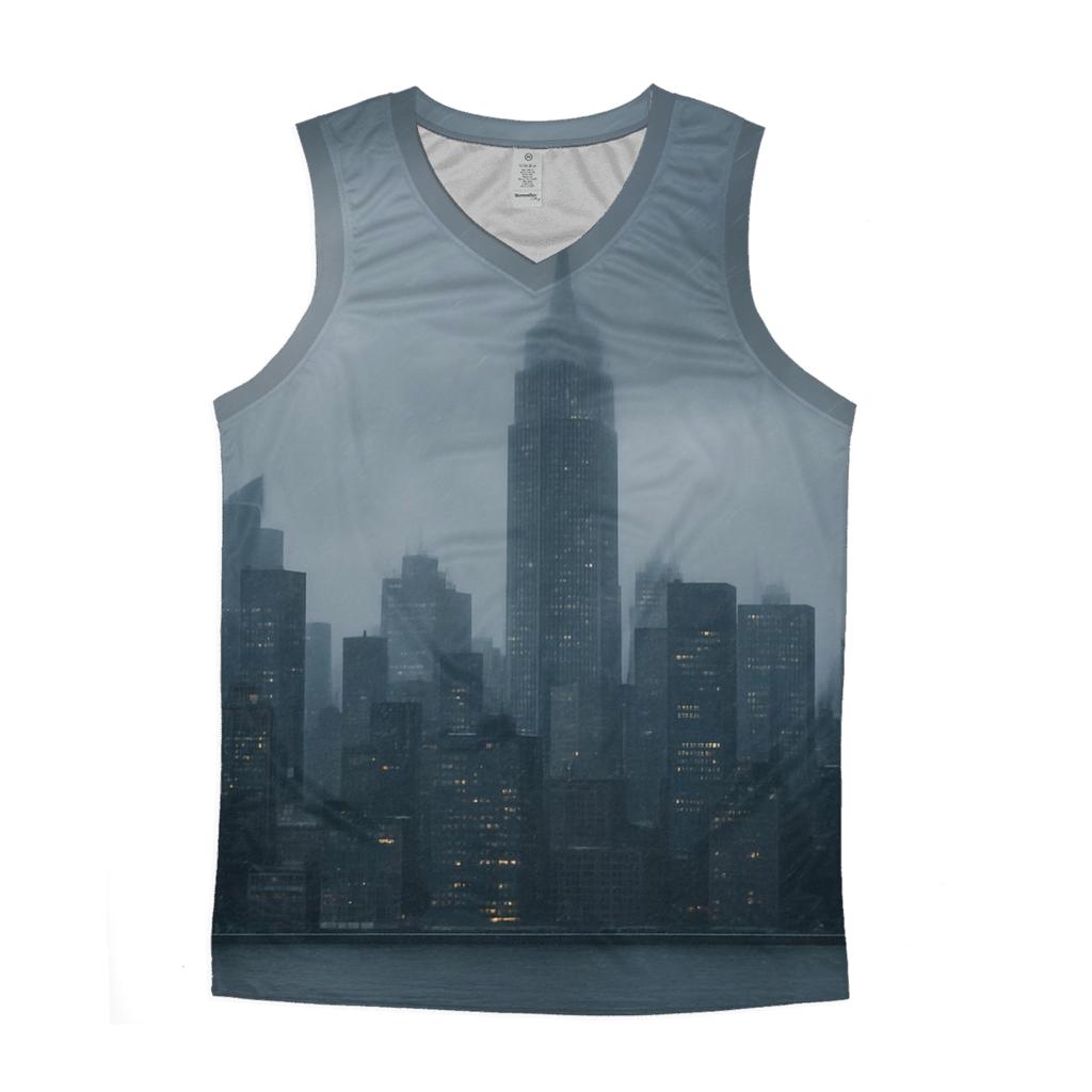 Winter Storm Closing In On Midtown trendy fitted tank tops